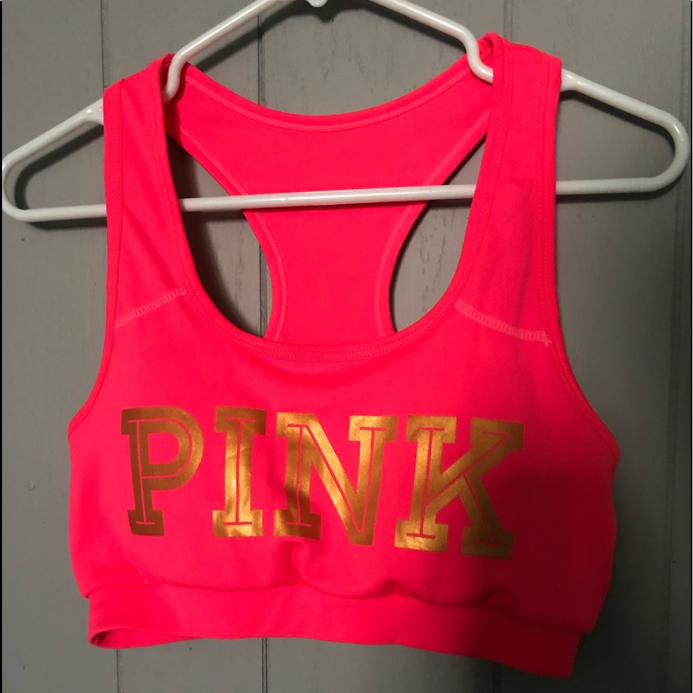 Womans PINK sports bra